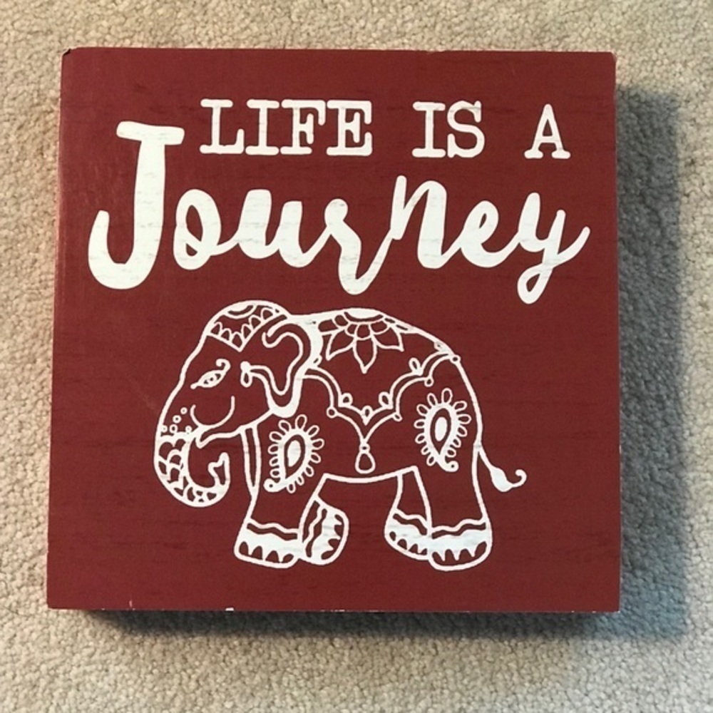 Life is a Journey wood wall hanging‎